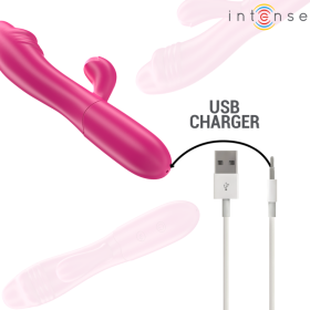 INTENSE - IVY VIBRATEUR FLEXIBLE 10 VIBRATIONS AVEC LANGUE STIMULANTE ROSE