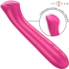 INTENSE - PATY VIBRATEUR 19 CM FLEXIBLE 10 VIBRATIONS MODÈLE 2 ROSE