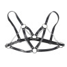 SUBBLIME - 953713 CEINTURE PUNK BONDAGE BOUCLE MÉTAL NOIRE TAILLE UNIQUE