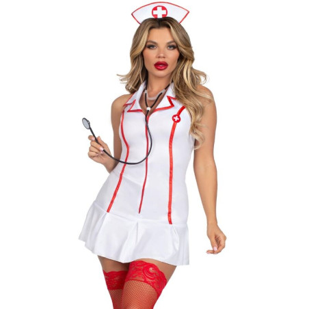 LEG AVENUE - COSTUME D'INFIRMIÈRE EN CHEF BLANC S/M