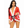 LEG AVENUE - COSTUME DE LINGERIE SEXY DE NOËL PÈRE NOËL ROUGE M/L