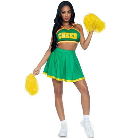 LEG AVENUE - COSTUME POM-POM GIRLS VERT M/L