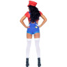 LEG AVENUE - COSTUME SEXY MARIO BROS ROUGE/BLEU M