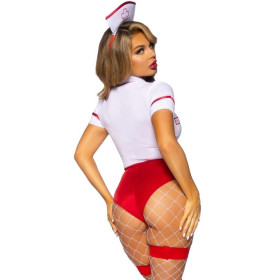 LEG AVENUE - COSTUME D'INFIRMIÈRE SEXY ROUGE/BLANC S