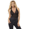 SUBBLIME - 954154 BODY AVEC PORTE-JARRETELLES NOIR L/XL