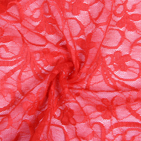 SUBBLIME - 954215 BABYDOLL EN DENTELLE À BRETELLES RÉGLABLES ROUGE L/XL