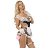 SUBBLIME - 954314 COSTUME DE FEMME SEXY NOIR/BLANC L/XL