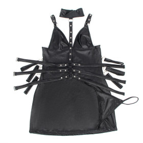 SUBBLIME - 954413 BODY BONDAGE EN CUIR NOIR L/XL