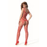 PASSION - BS 102 BODYSTOCKING ROUGE TAILLE UNIQUE