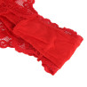 SUBBLIME - 953973 BODY SEXY A VOLANTS + CEINTURE ROUGE S/M