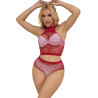 SUBBLIME - 952402 ENSEMBLE RESILLE AVEC LOSANGES ROSES TAILLE UNIQUE