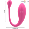 INTENSE - JANICE U VIBRATEUR DOUBLE STIMULATION 10 VIBRATIONS ROSE TÉLÉCOMMANDE