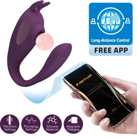 PRETTY LOVE - STIMULATEUR ET VIBRATEUR SHEY APPLICATION GRATUITE LONGUE DISTANCE VIOLET