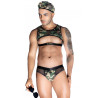 Tenue militaire sexy 4 pièces - J Lingerie