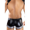 Shorty noir wetlook - J Lingerie