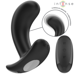 INTENSE - CHANDLER ANAL PLUG 10 VIBRATIONS NOIR TÉLÉCOMMANDE