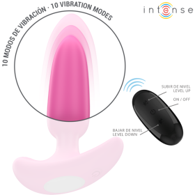 INTENSE - ROSS ANAL PLUG 10 VIBRATIONS ROSE TÉLÉCOMMANDE