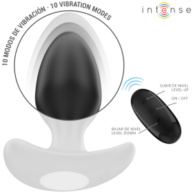 INTENSE - JOEY ANAL PLUG 10 VIBRATIONS NOIR TÉLÉCOMMANDE