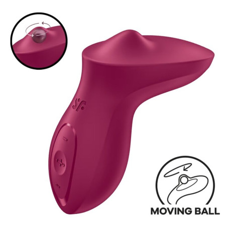 SATISFYER - EXCITERRR VIBRATEUR LAY-ON CLITORIS BERRY