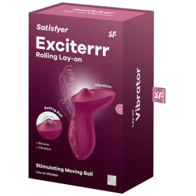 SATISFYER - EXCITERRR VIBRATEUR LAY-ON CLITORIS BERRY