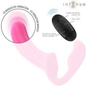 INTENSE - AMY DOUBLE VIBRATEUR 20 CM ROSE TÉLÉCOMMANDE