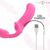 INTENSE - AMY DOUBLE VIBRATEUR 20 CM ROSE TÉLÉCOMMANDE