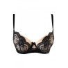 Soutien-gorge tulle et dentelle noir V-10711 - Axami