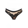 String tulle et dentelle noir V-10718 - Axami