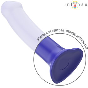 INTENSE - VICTORIA VIBRATEUR AVEC VENTOUSE 10 VIBRATIONS BLEU FONCÉ TÉLÉCOMMANDE