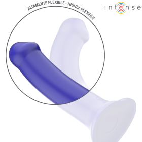 INTENSE - VICTORIA VIBRATEUR AVEC VENTOUSE 10 VIBRATIONS BLEU FONCÉ TÉLÉCOMMANDE