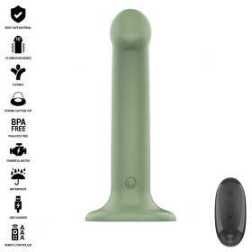 INTENSE - BECCA VIBRATEUR AVEC VENTOUSE 10 VIBRATIONS TÉLÉCOMMANDE VERTE