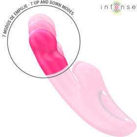 INTENSE - EMI VIBRATEUR 13,5 CM MULTIFONCTION 3 EN 1 10 VIBRATIONS ROSE