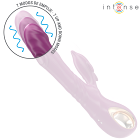 INTENSE - HALLE VIBRATEUR MULTIFONCTION AVEC LANGUE STIMULANTE DAUPHIN VIOLET