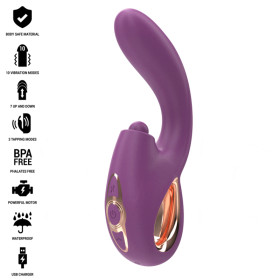 INTENSE - LALI VIBRATEUR MULTIFONCTION POINT G TAPPING & THRUST & VIBRATION VIOLET