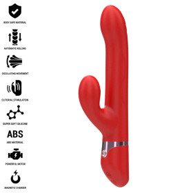 INTENSE - LELE VIBRATEUR MULTIFONCTION ROTATIF & OSCILLANT & STIMULANT ROUGE