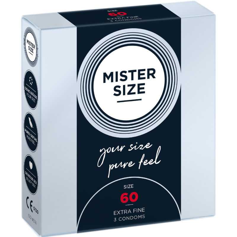 MISTER SIZE - PRÉSERVATIF TAILLE XL 60 MM (3 UNITÉS)