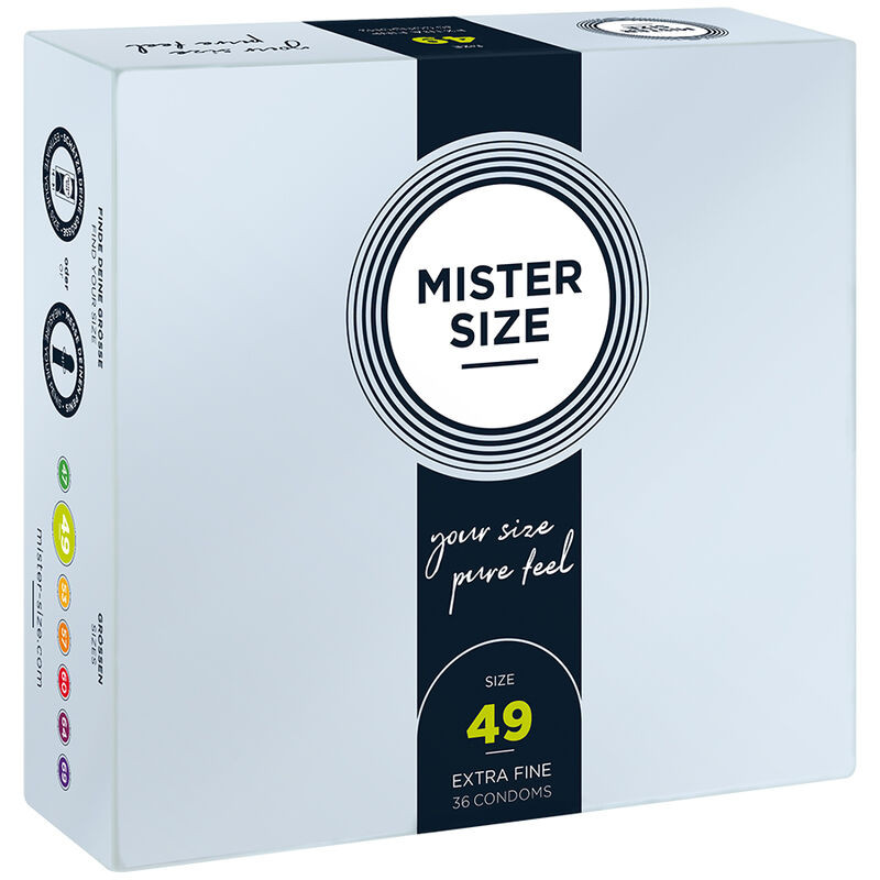 MISTER SIZE - PRÉSERVATIF TAILLE S 49 MM (36 UNITÉS)