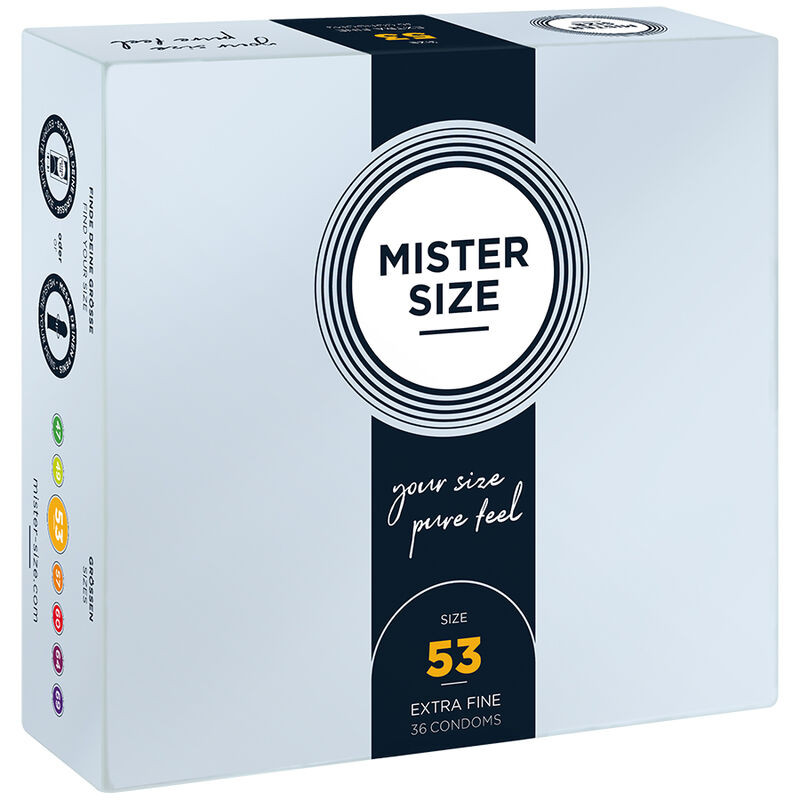 MISTER SIZE - PRÉSERVATIF TAILLE M 53 MM (36 UNITÉS)