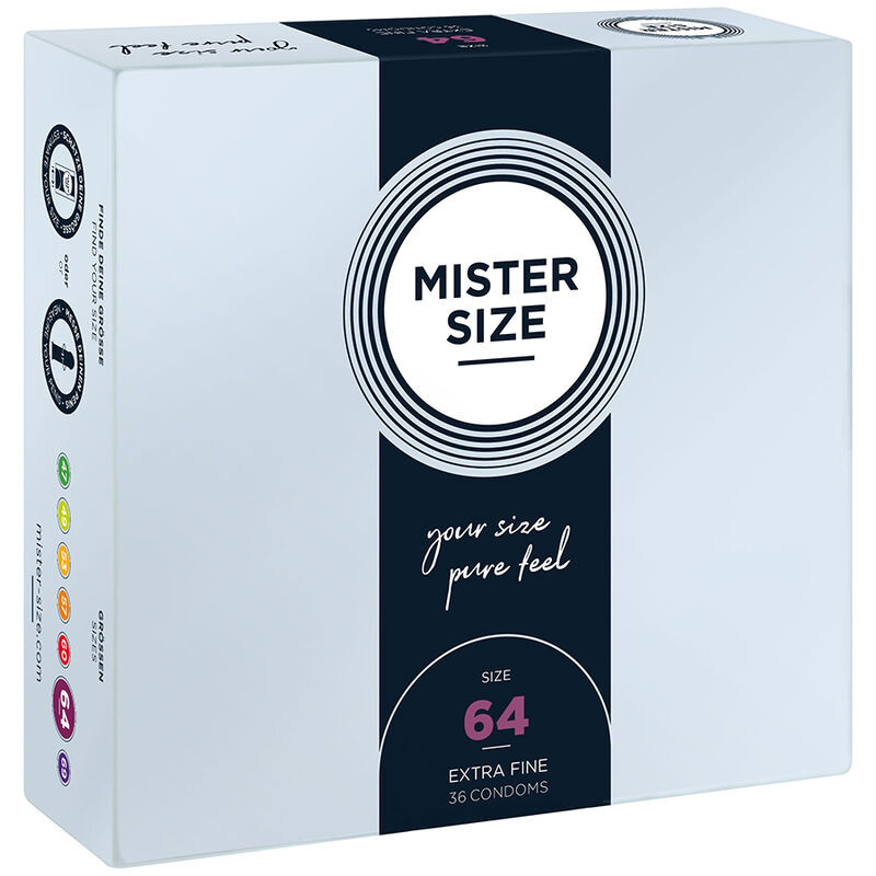 MISTER SIZE - PRÉSERVATIFS TAILLE XXL 64 MM (36 UNITÉS)