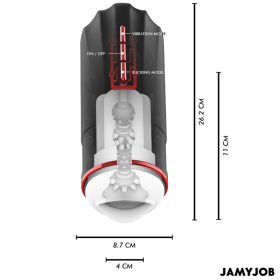 JAMYJOB - MASTURBATEUR BOUCHE AUTOMATIQUE MEGABITE 5 MODES D'ASPIRATION ET DE VIBRATION