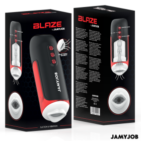 JAMYJOB - MASTURBATEUR BOUCHE AUTOMATIQUE BLAZE 5 MODES D'ASPIRATION ET DE VIBRATION