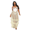 Bustier blanc avec armatures grande taille