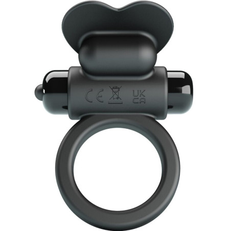 PRETTY LOVE - BAGUE VIBRANTE DEBONAIRE LAPIN 10 VIBRATIONS NOIRE