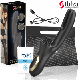 IBIZA - DOUBLE VIBRATEUR PINCANT NOIR