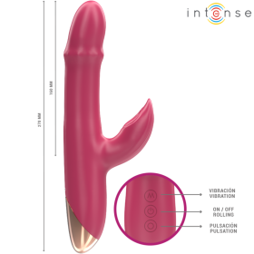 INTENSE - CHLOE VIBRATEUR MULTIFONCTION 3 EN 1 ROUGE