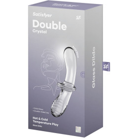 SATISFYER - GODE DOUBLE CRISTAL TRANSPARENT