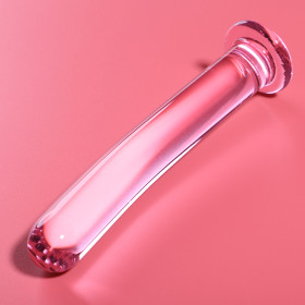 NEBULA SERIES BY IBIZA - MODÈLE 8 GODE EN VERRE BOROSILICATE 14,5 X 2 CM ROSE