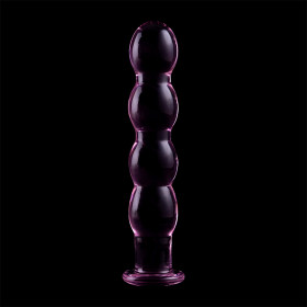 NEBULA SERIES BY IBIZA - MODÈLE 10 GODE EN VERRE BOROSILICATE 16,5 X 3,5 CM ROSE