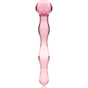 NEBULA SERIES BY IBIZA - MODÈLE 13 GODE EN VERRE BOROSILICATE 18 X 3,5 CM ROSE