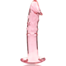 NEBULA SERIES BY IBIZA - MODÈLE 19 GODE EN VERRE BOROSILICATE 18,5 X 4 CM ROSE